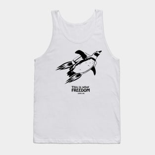 Jetpack penguin Tank Top